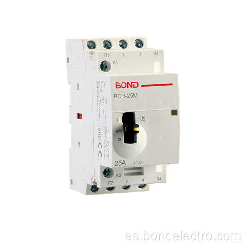 Contactor de CA modular manual BCH-25M 4P 25A